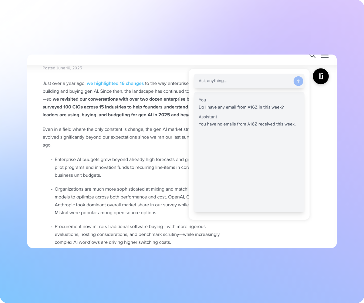 Context understanding feature